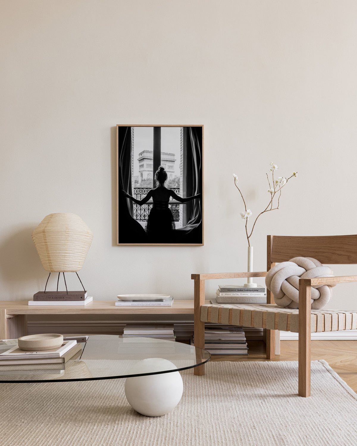 Girl In Window Canvas print