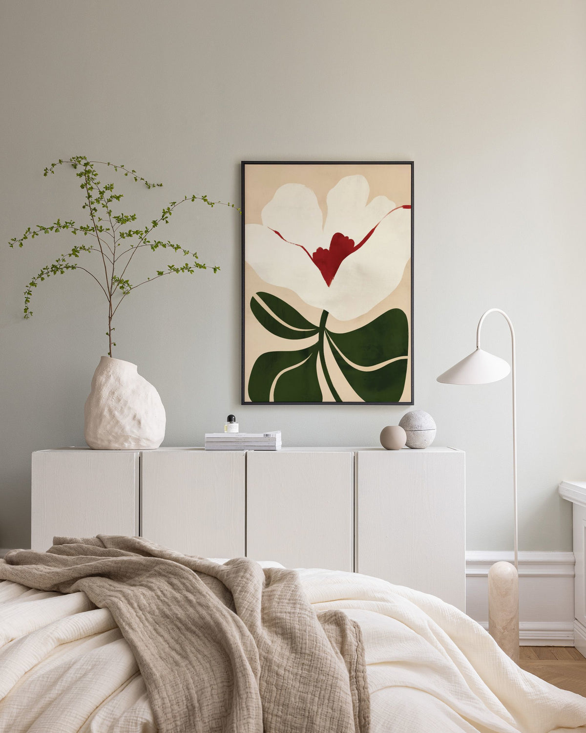 Illustrated Floral Canvas print