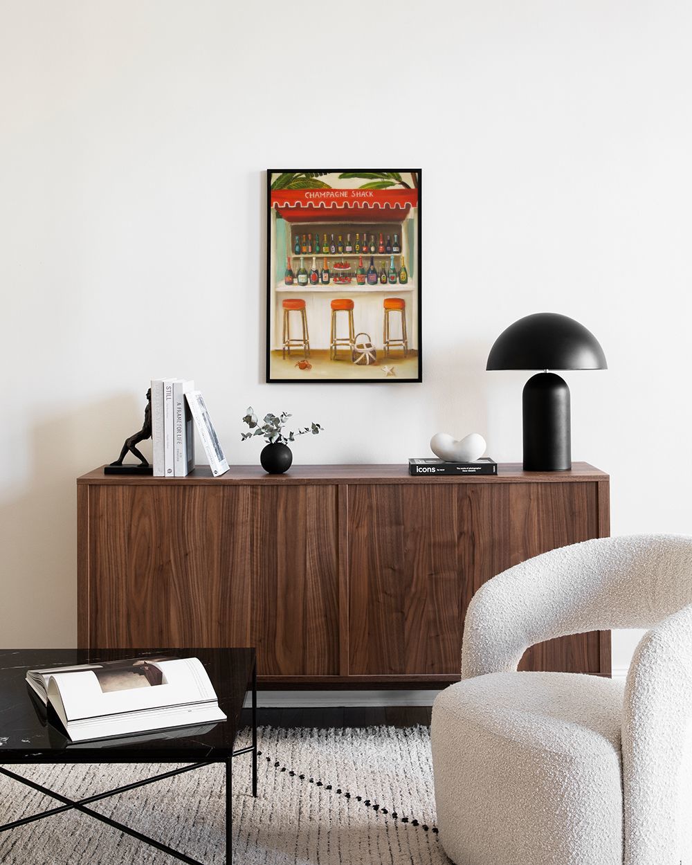 Janet Hill - Champagne Shack Print