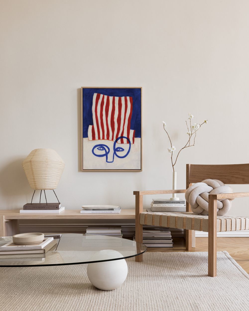 Figure In Glasses Canvas print
