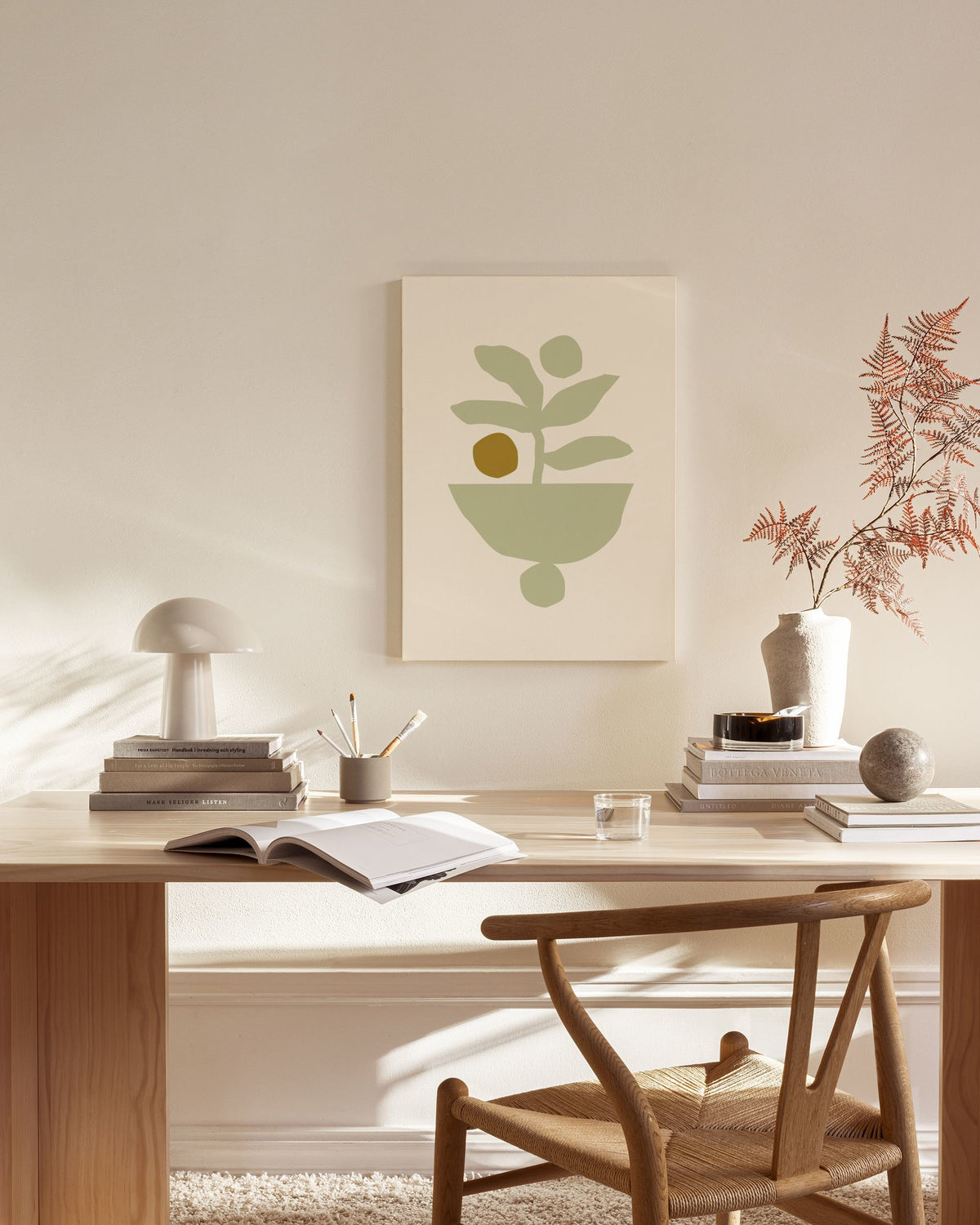 Berenice Hernandez - Maceta Beige Canvas print