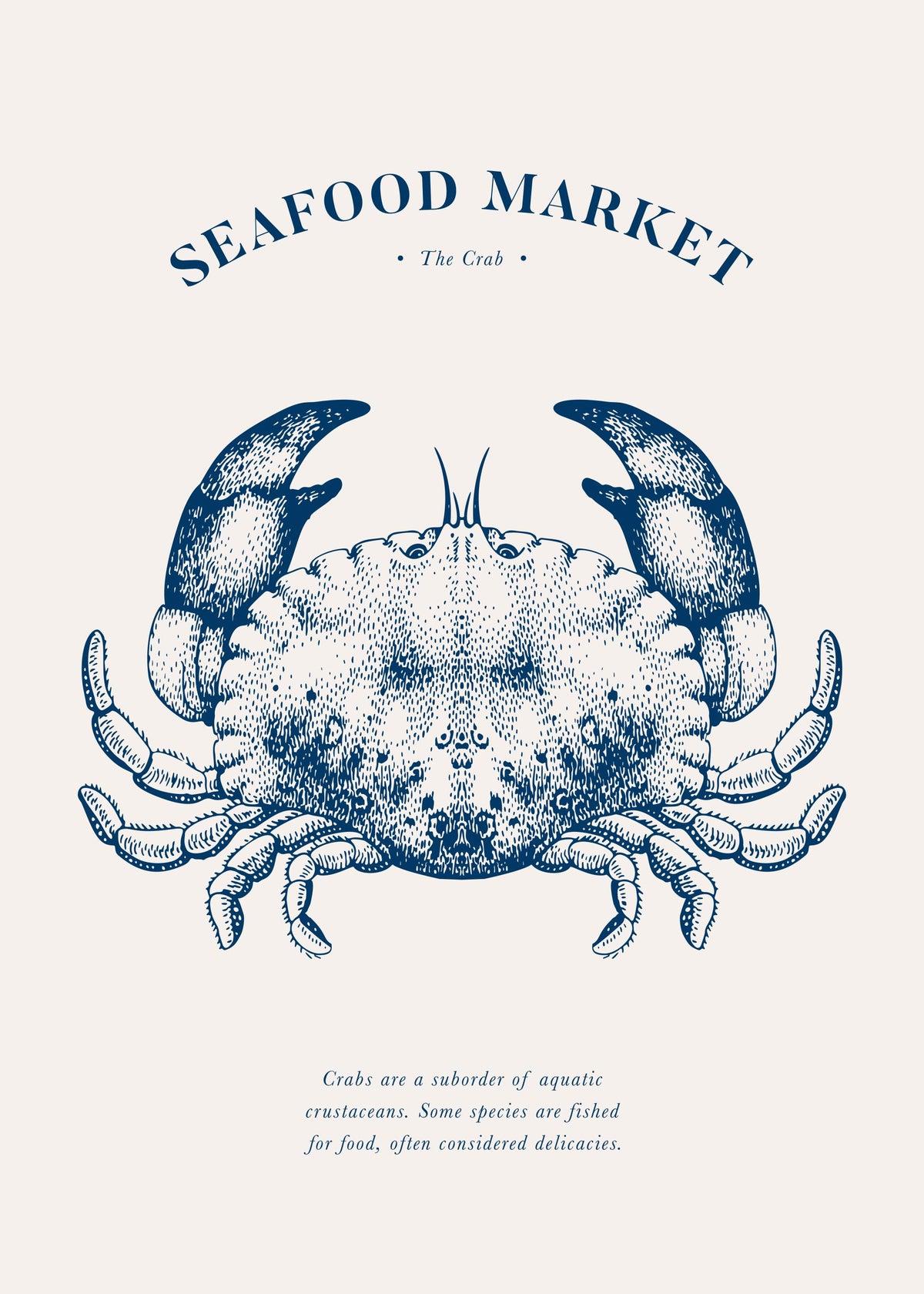 Seafood Market - The Crab Print