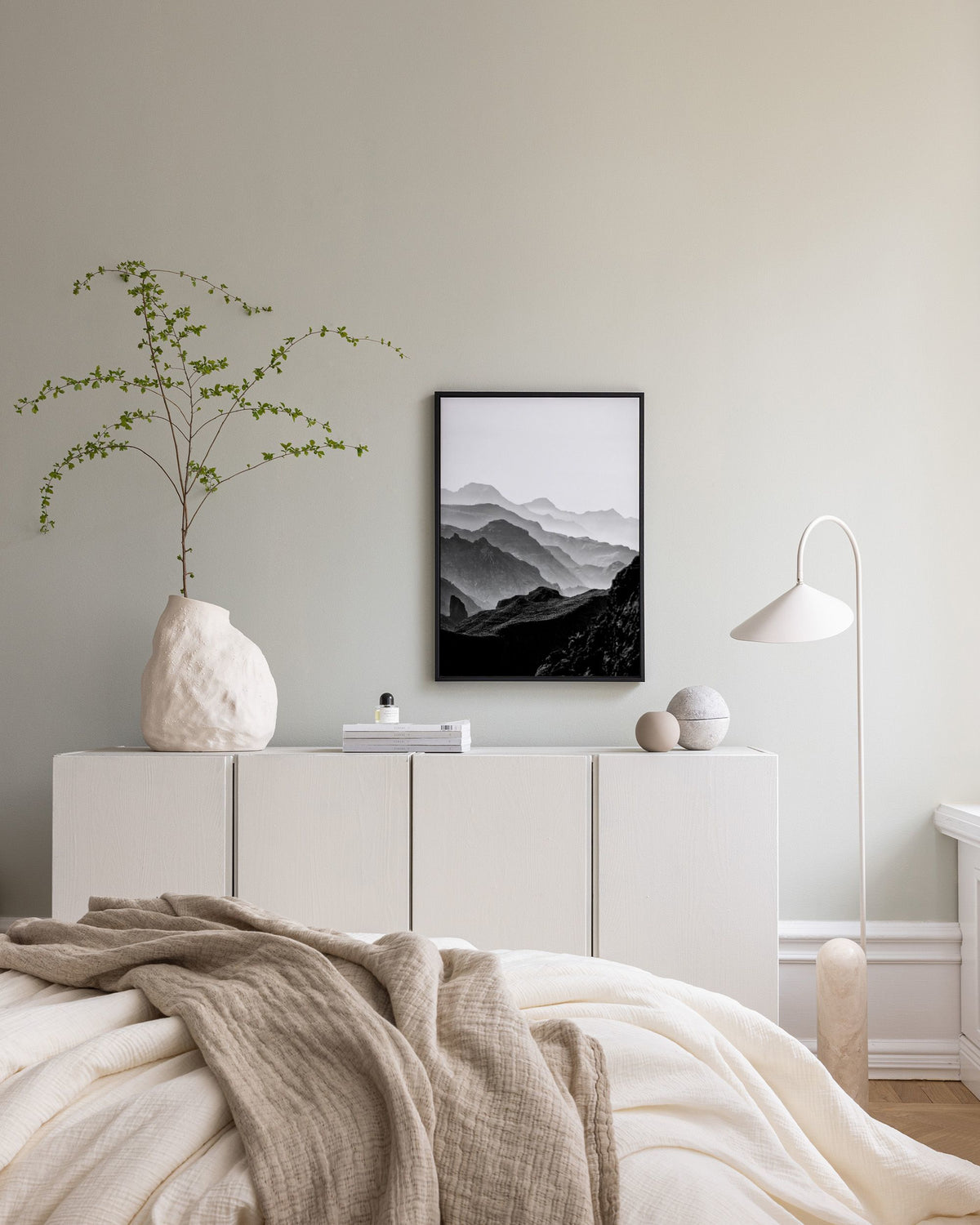 Black Rocky Mountains Canvas print