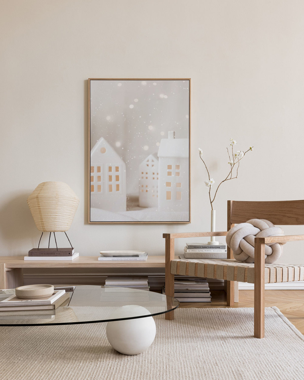Holiday Village Canvas print