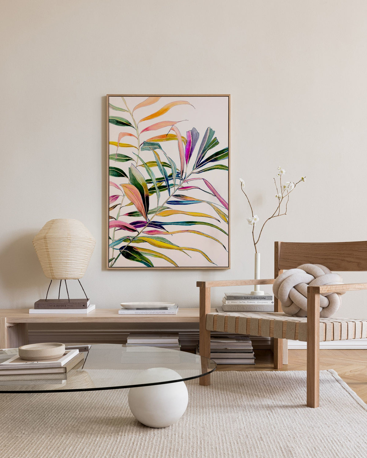 Leigh Viner - Palm in Color Canvas print
