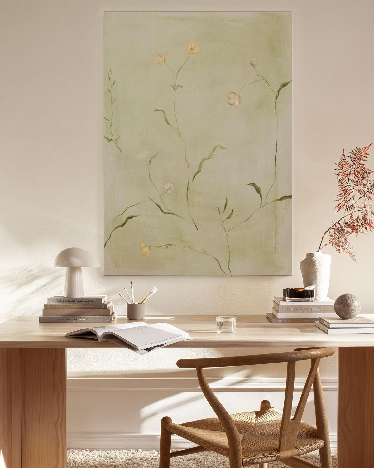 Soft Wildflowers Canvas print