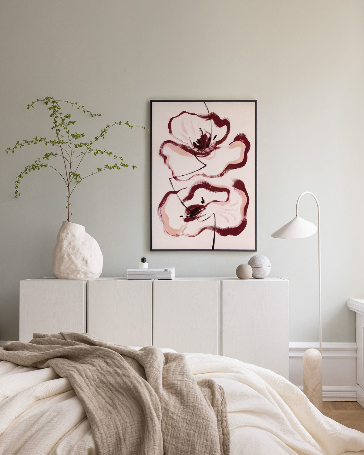 Floral Lines Canvas print