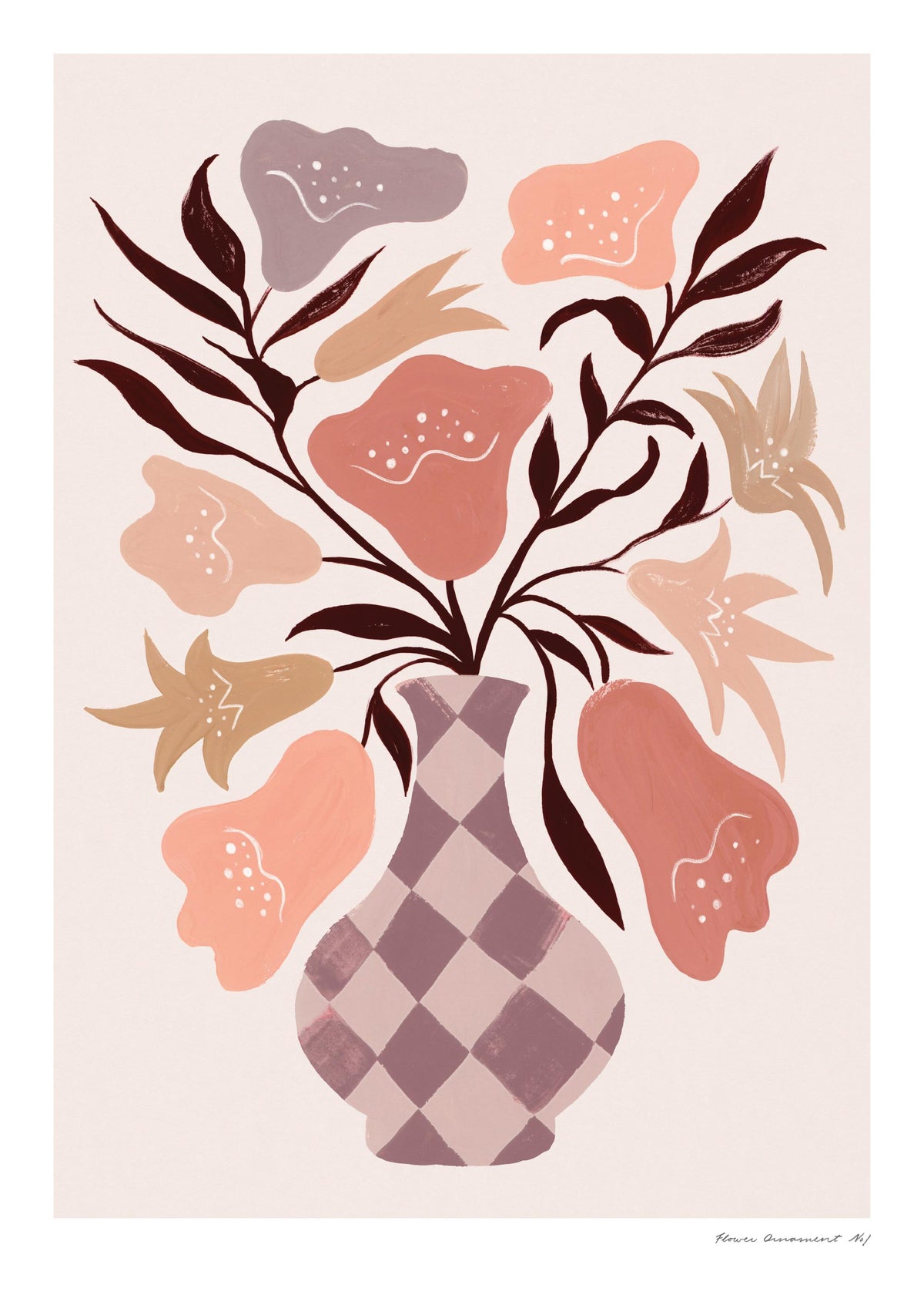 Flower Ornament No1 Print