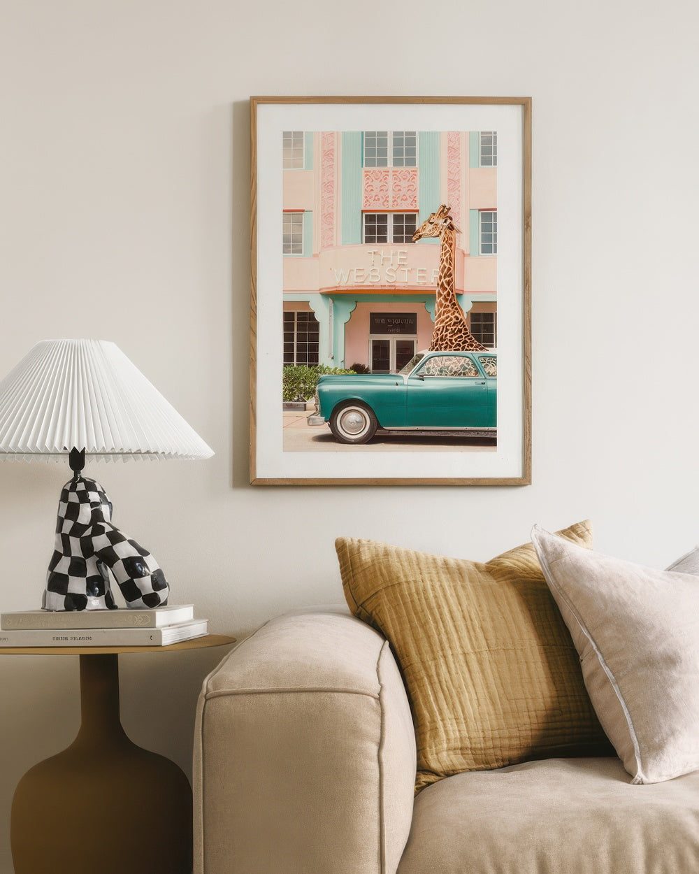 Giraffe Parking Print