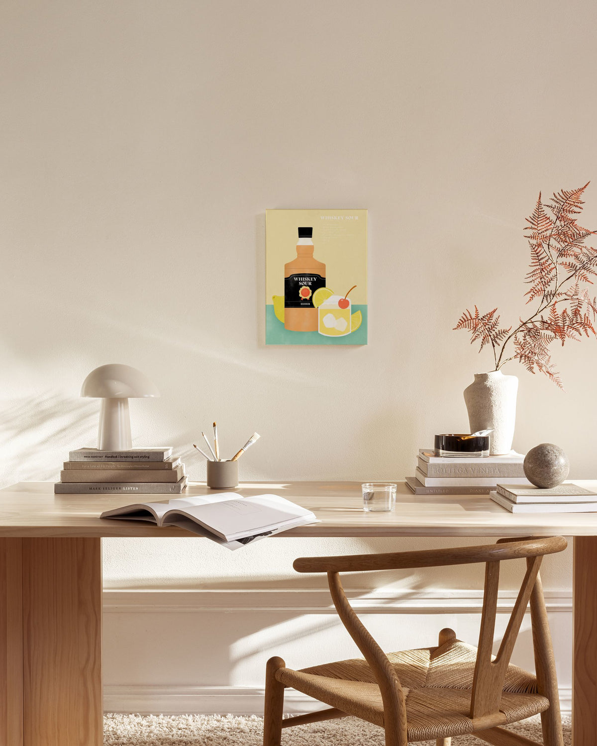 Whiskey Sour Illustration Canvas print