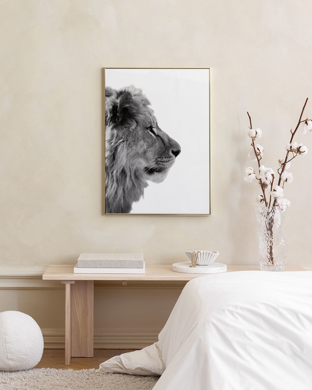 Lion From Side Print