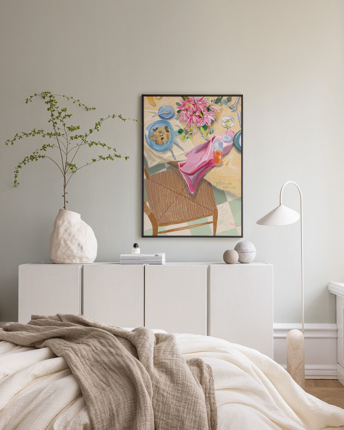 Loïs Langenberg - Pasta and Wine Club Canvas print