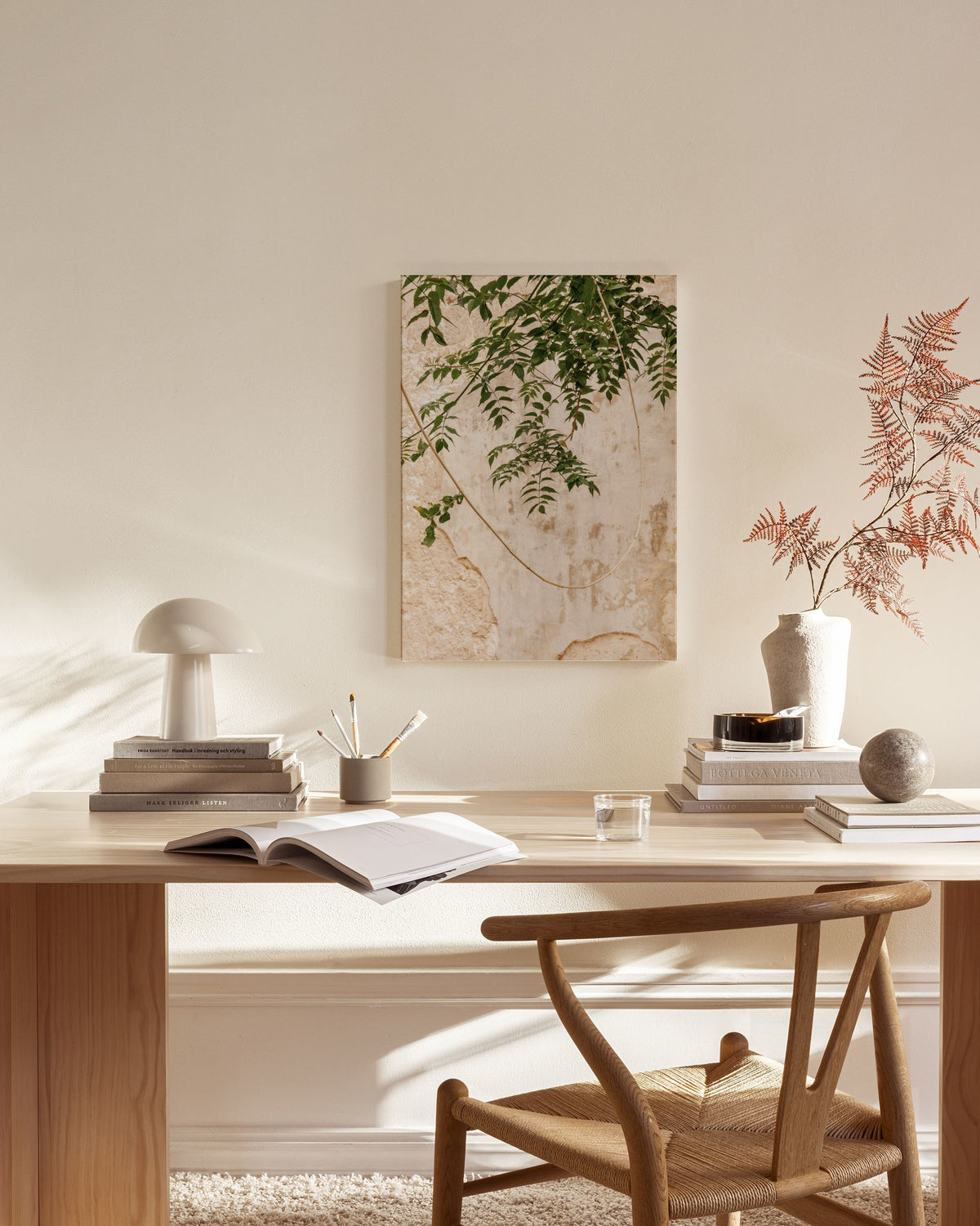 Concrete Leaves Canvas print