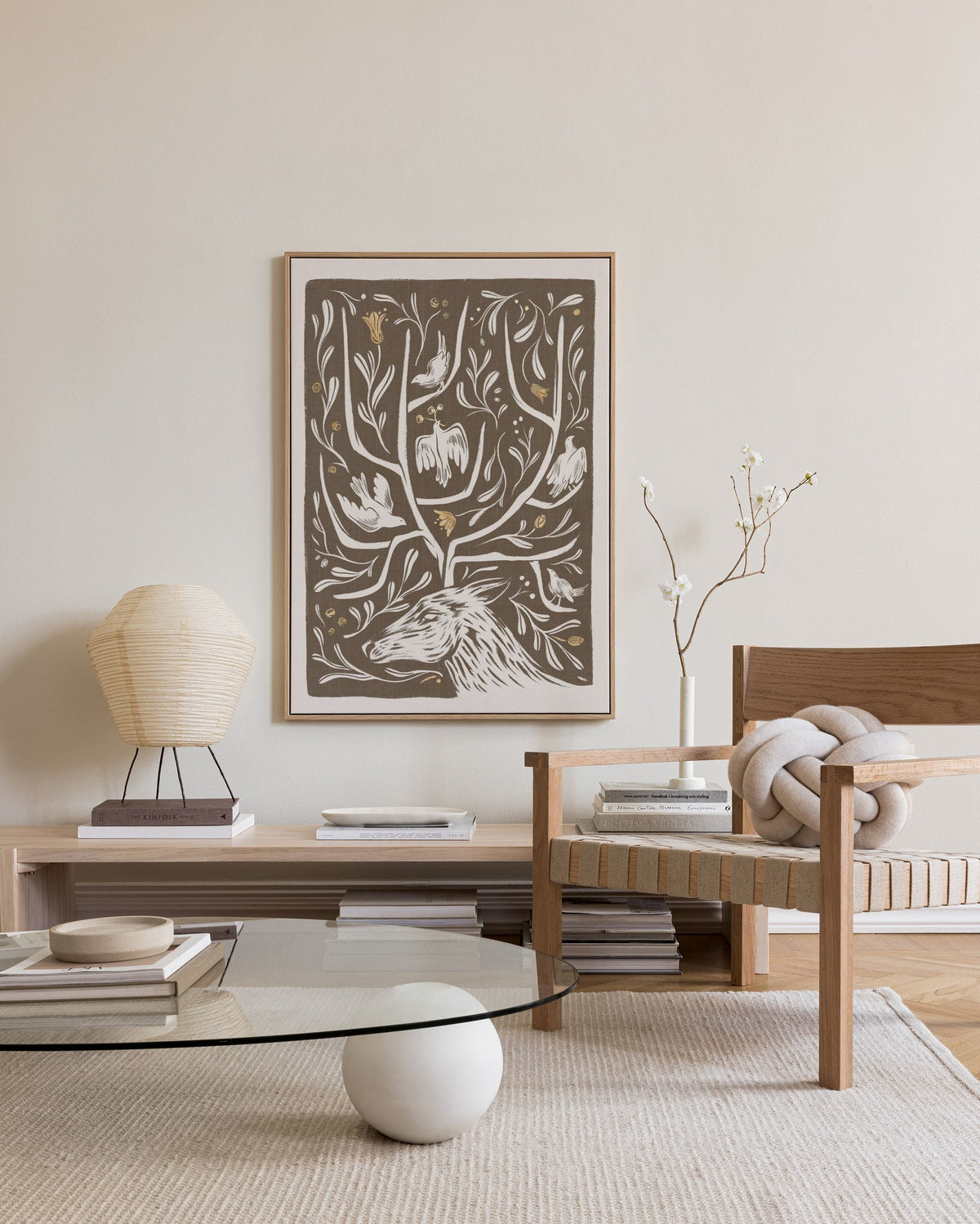 Antler Garden Canvas print