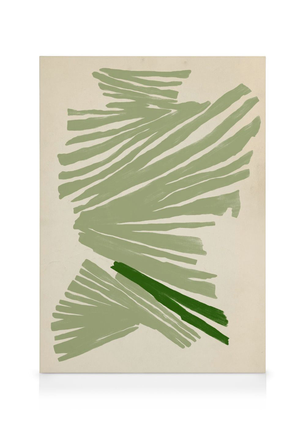 Sylvia Takken - Just Green Canvas print