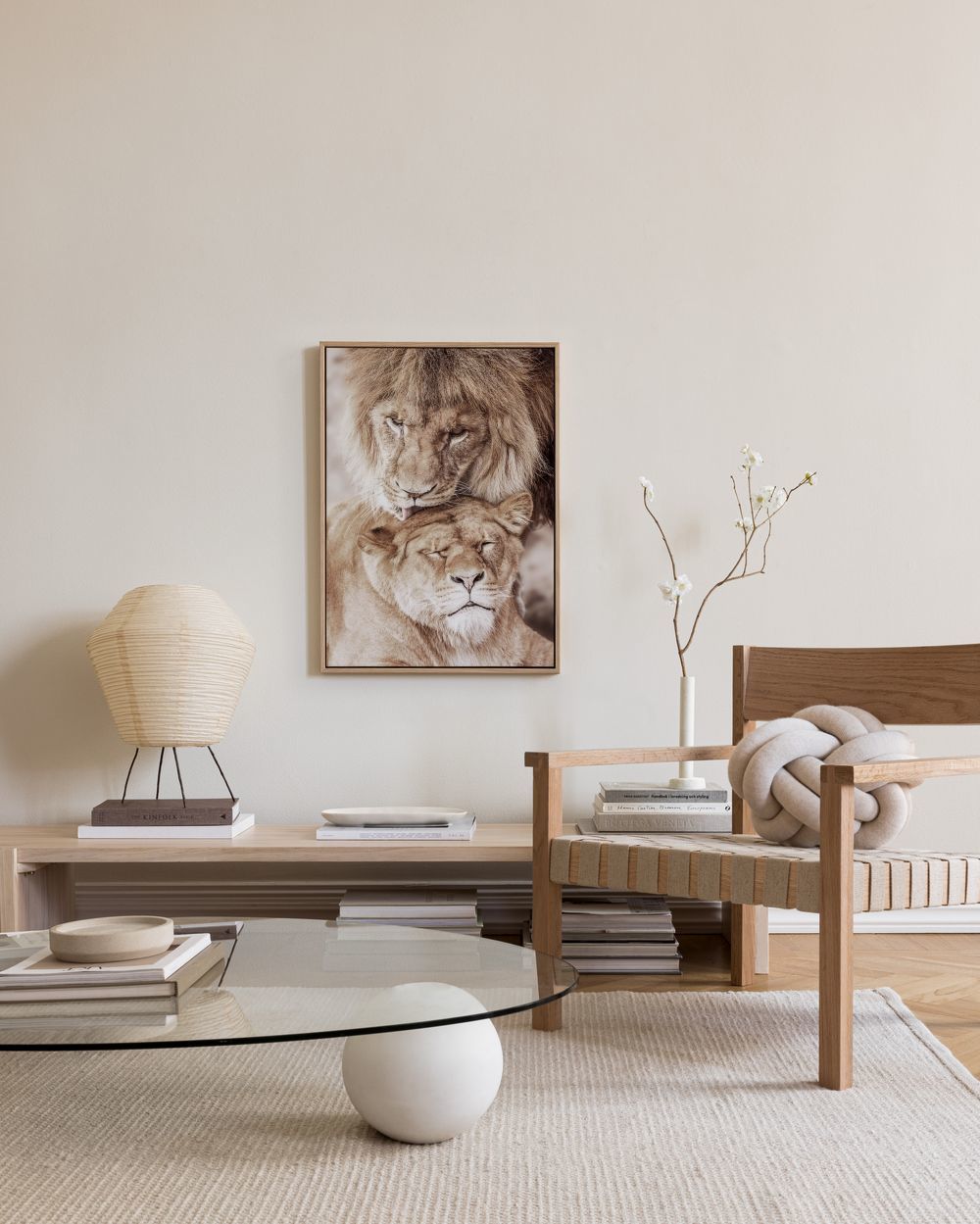 Lion Love Canvas print