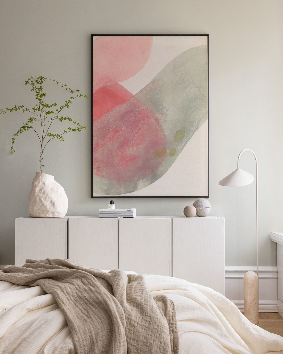 Flowy Forms No2 Canvas print