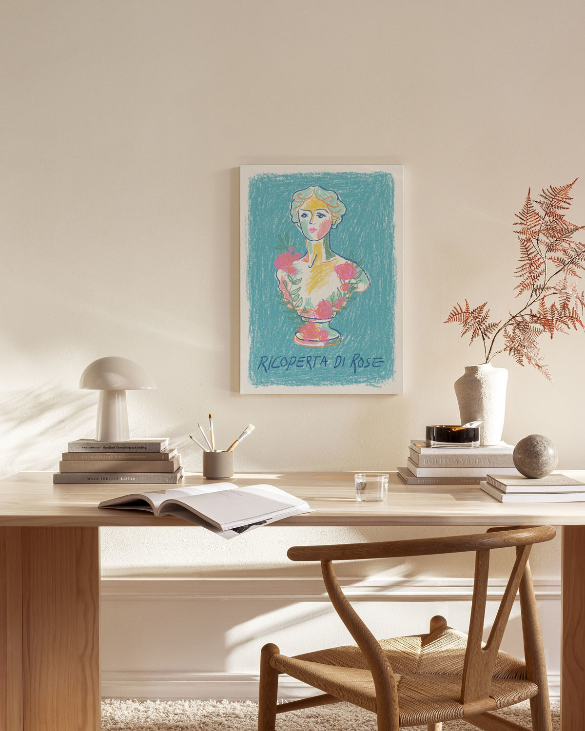Covered in Roses Canvas print