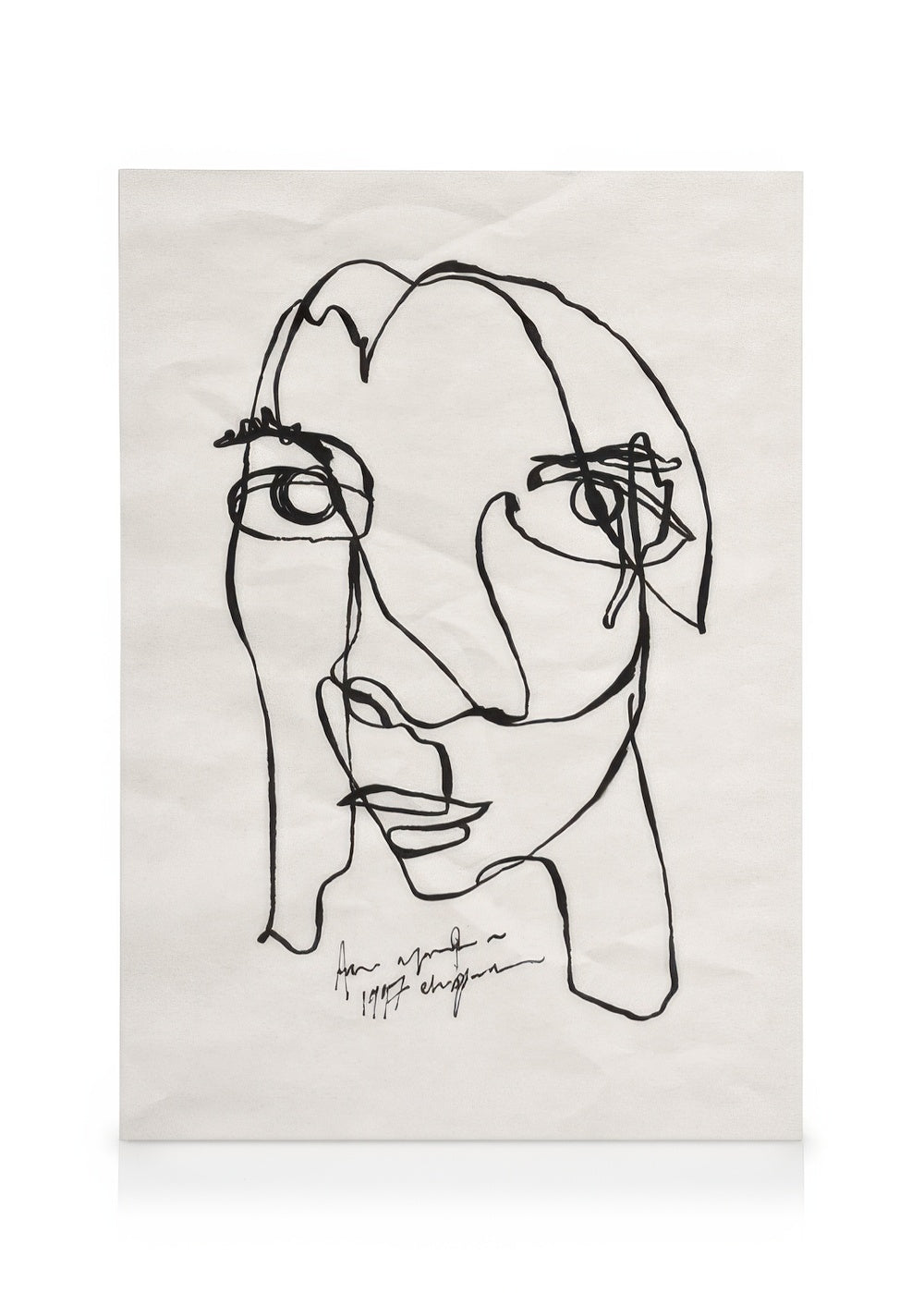 Portrait Sketch No2 Canvas print
