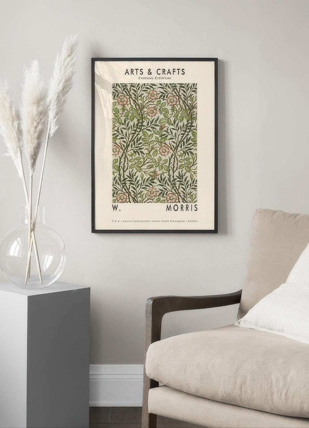 Arts & Crafts Green Print