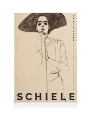 Egon Schiele - Portrait of a Woman Canvas print