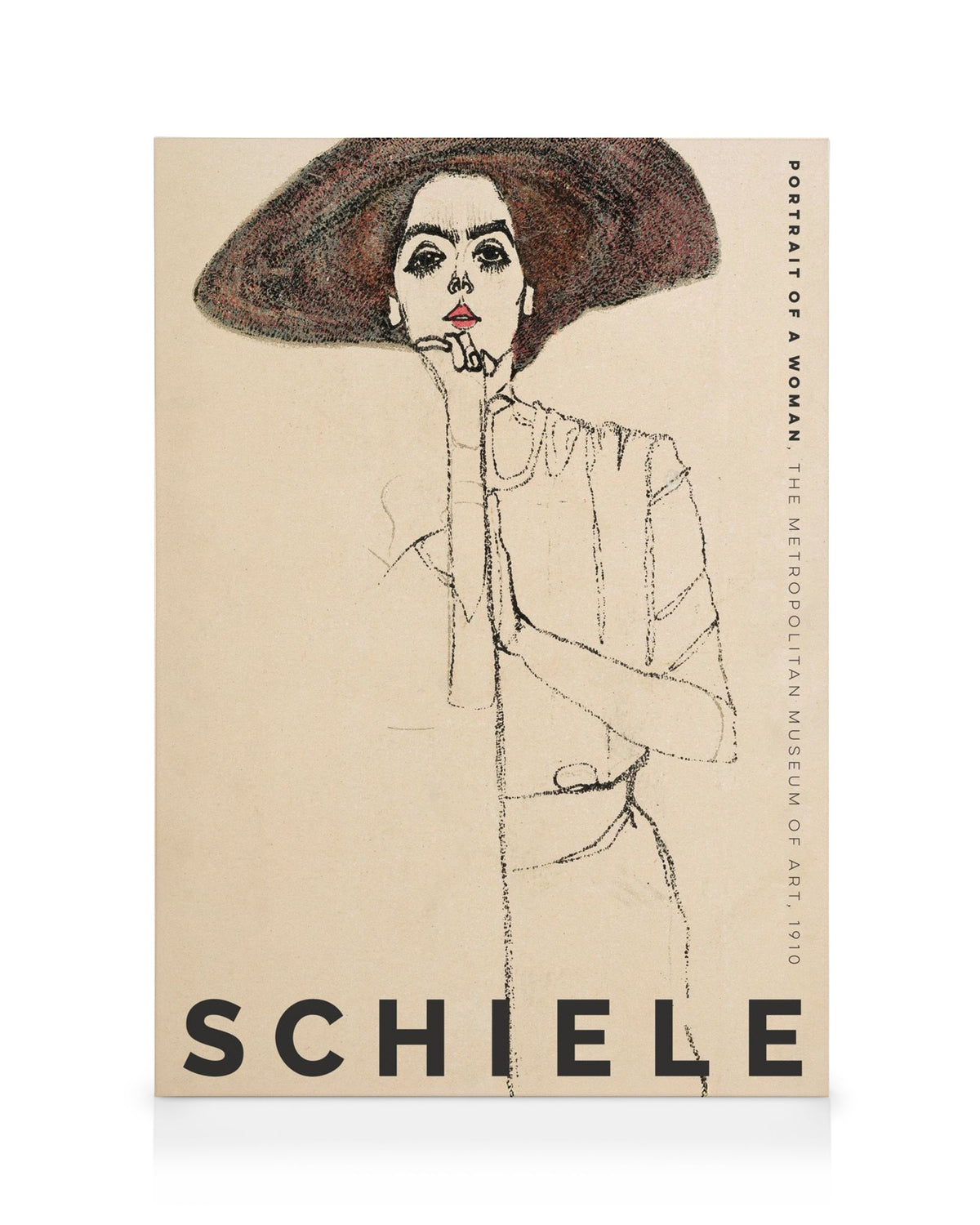 Egon Schiele - Portrait of a Woman Canvas print