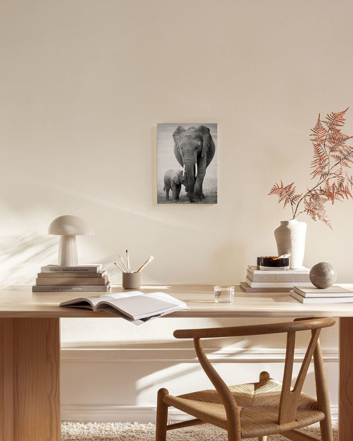 Elephant Love Canvas print