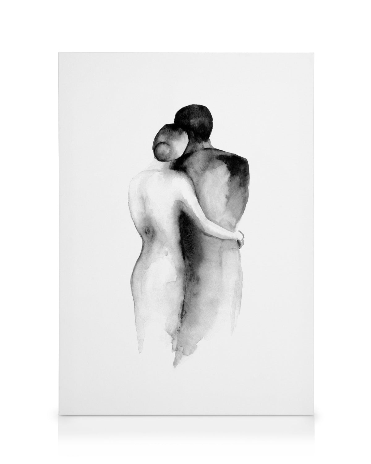 Watercolor Embrace Canvas print