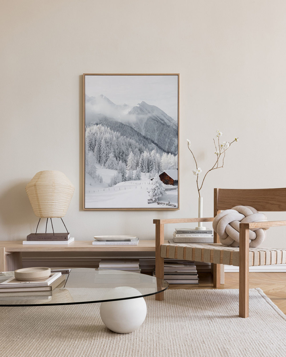 Snowy Landscape Canvas print