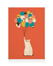Penguin Bouquet Canvas print