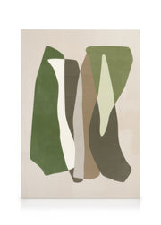 Green Graphic Forms No2 Canvas print