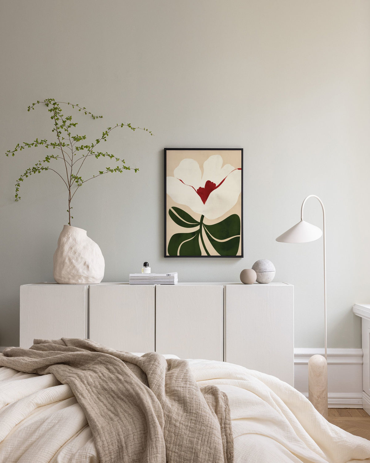 Illustrated Floral Canvas print