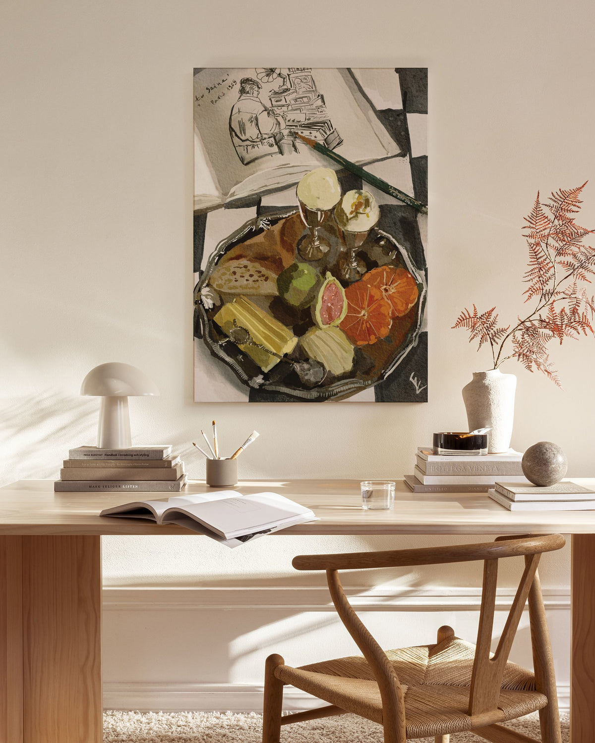 Ekaterina Zagorska - Parisian Breakfast Canvas print
