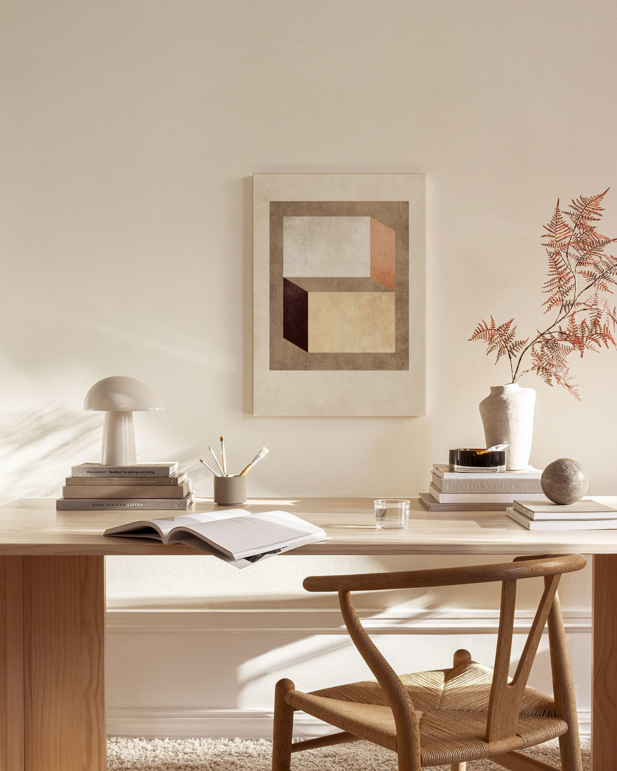 Muted Geometry Canvas print