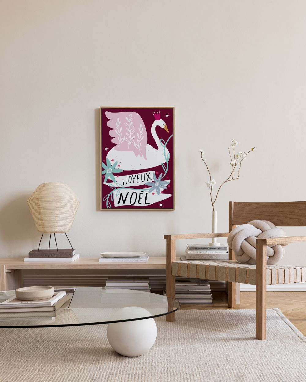 Noël Swan Canvas print