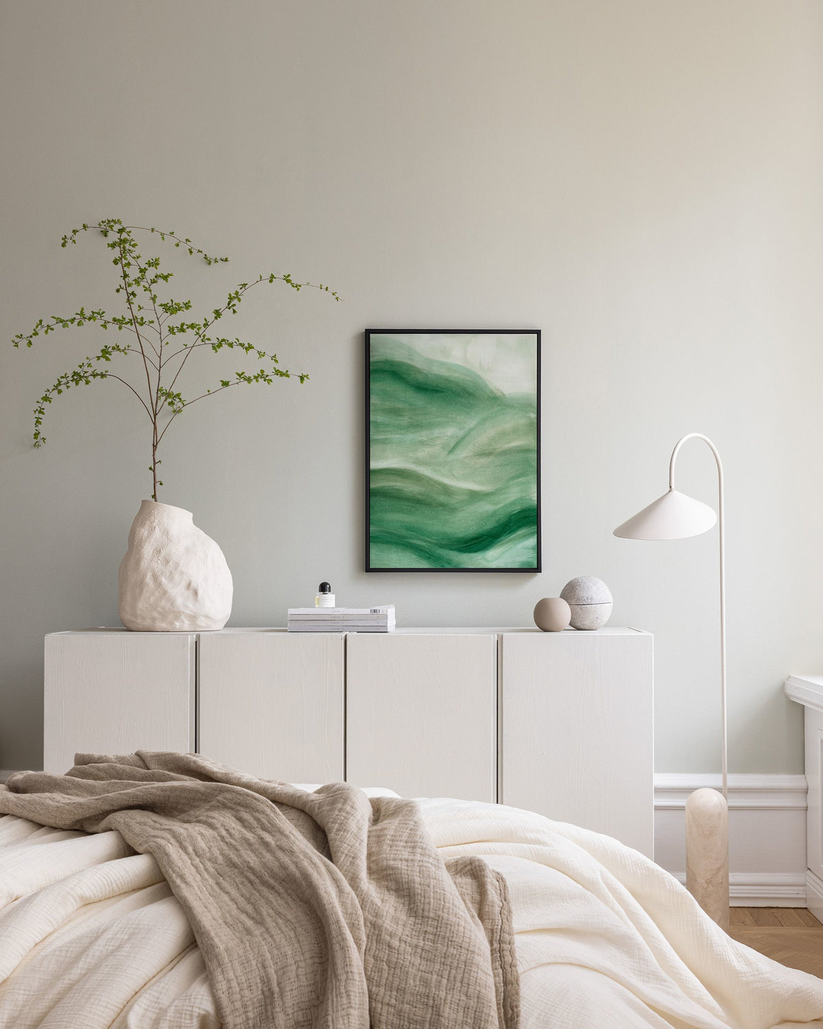 Flowy Green No2 Canvas print