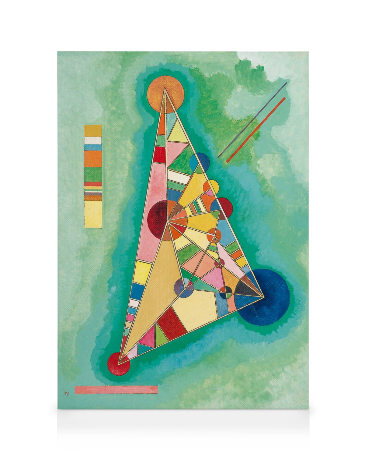 Kandinsky - Variegation in the Triangle Canvas print