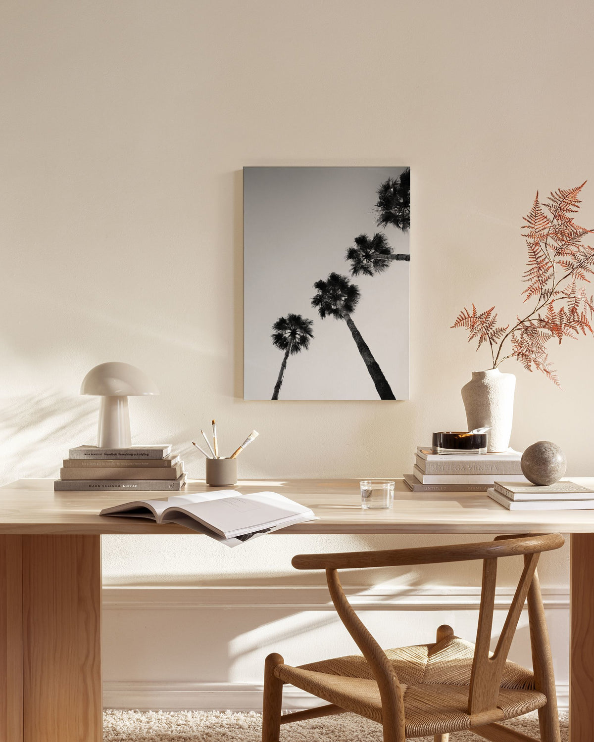 Palm Tree Line Up Canvas print