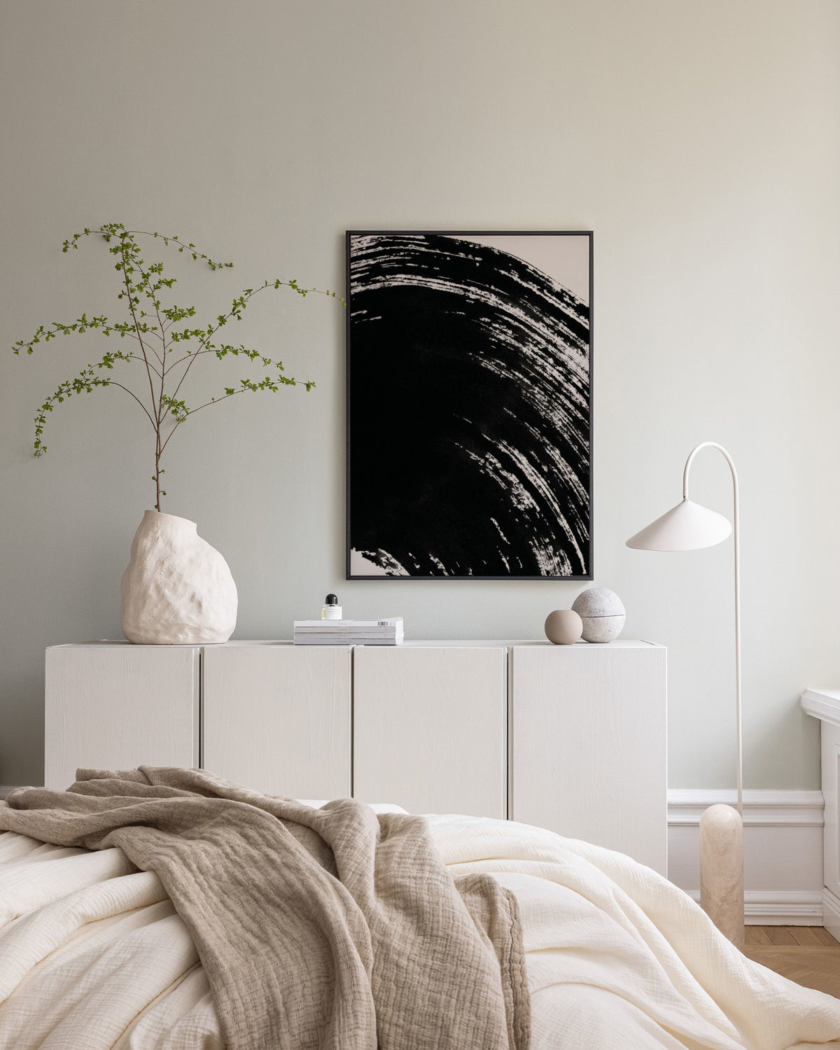 Zen Curves No1 Canvas print