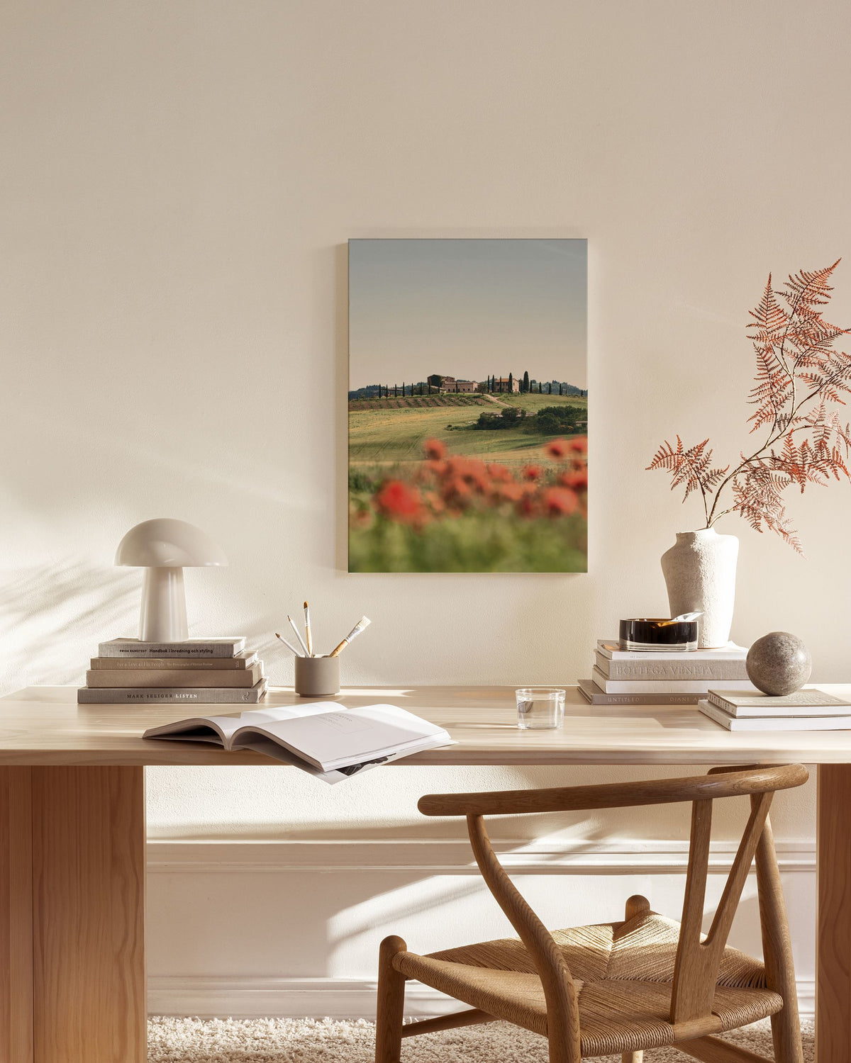Tuscan Poppies No3 Canvas print