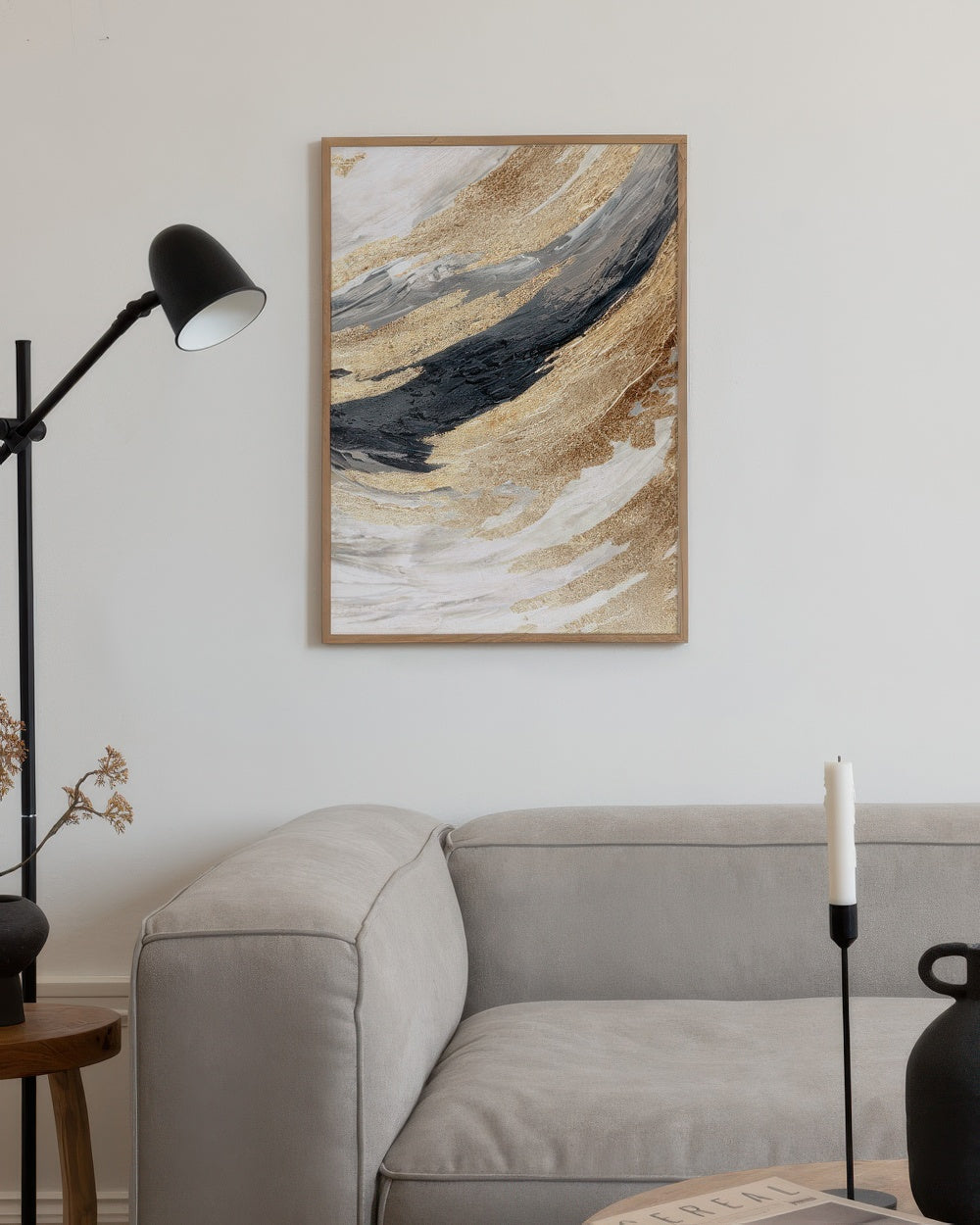 Gold Wave No2 Print