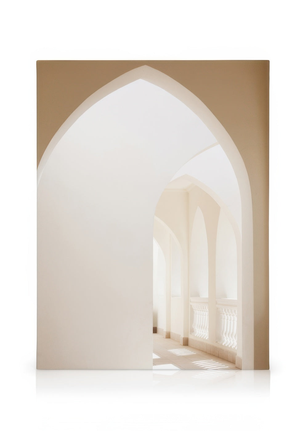 Beige Arches Canvas print