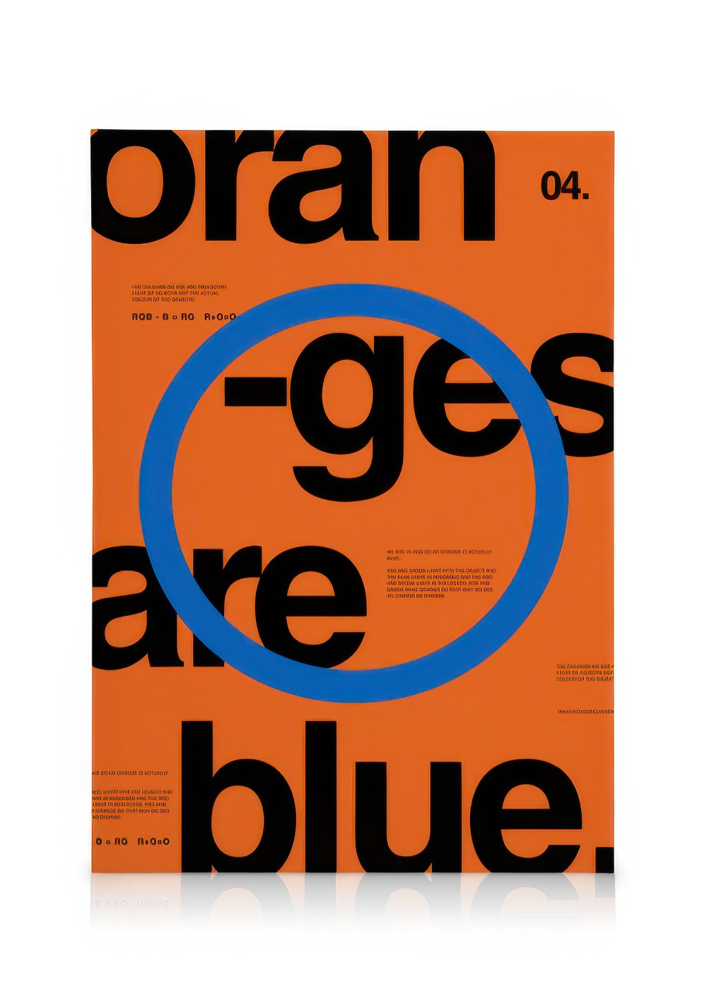 Oranges Are Blue Canvas print