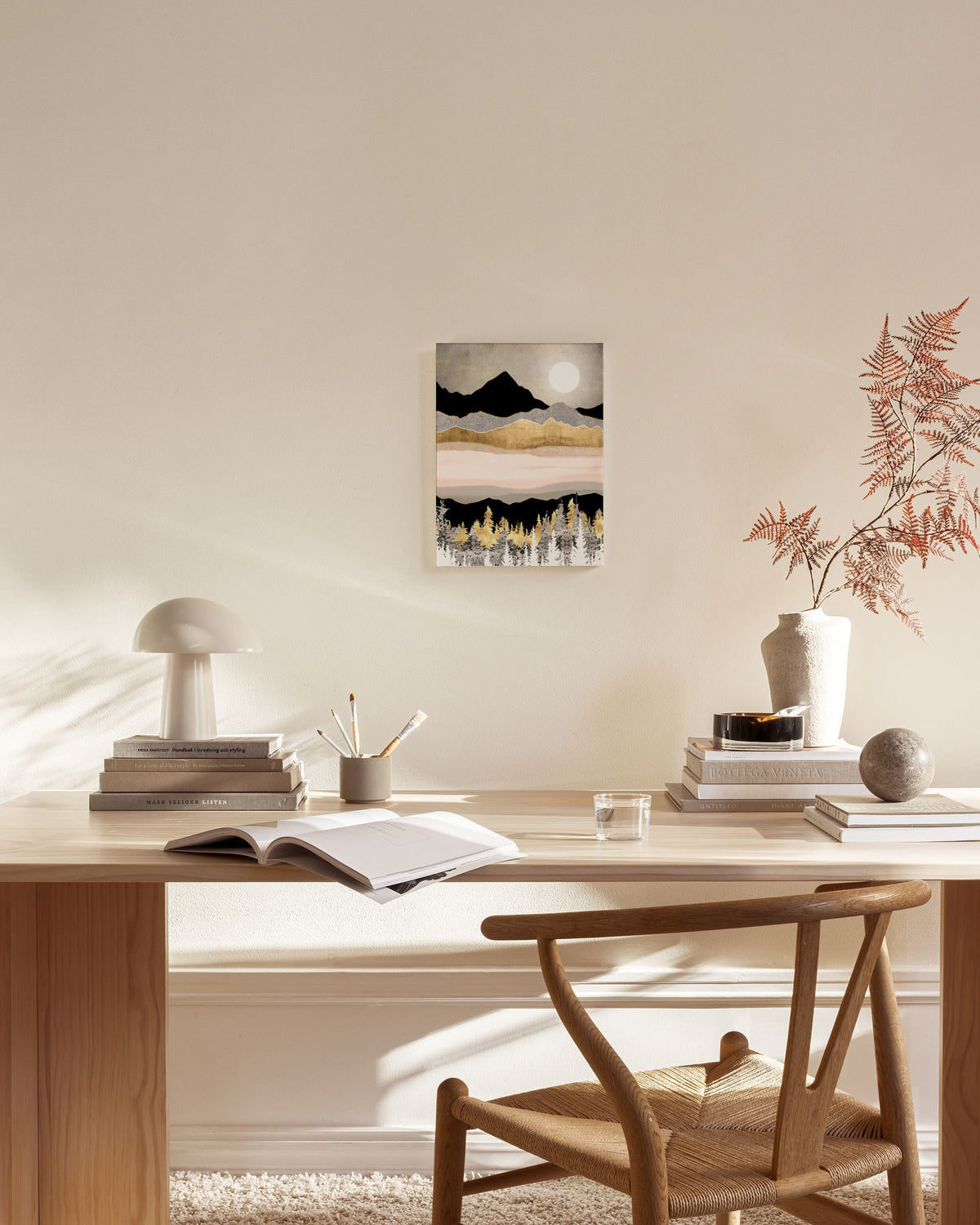 SpaceFrog Designs - Winter Moon Canvas print
