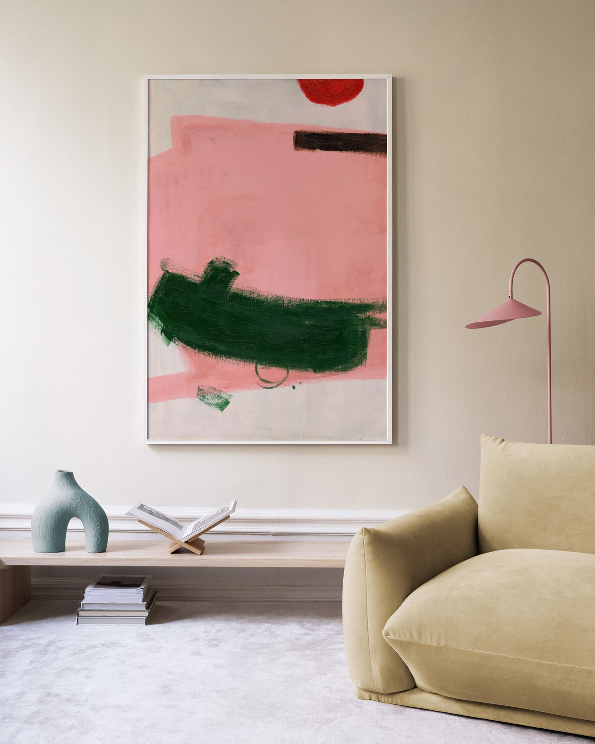 Green Strokes Print