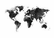 World Map Watercolor, Print