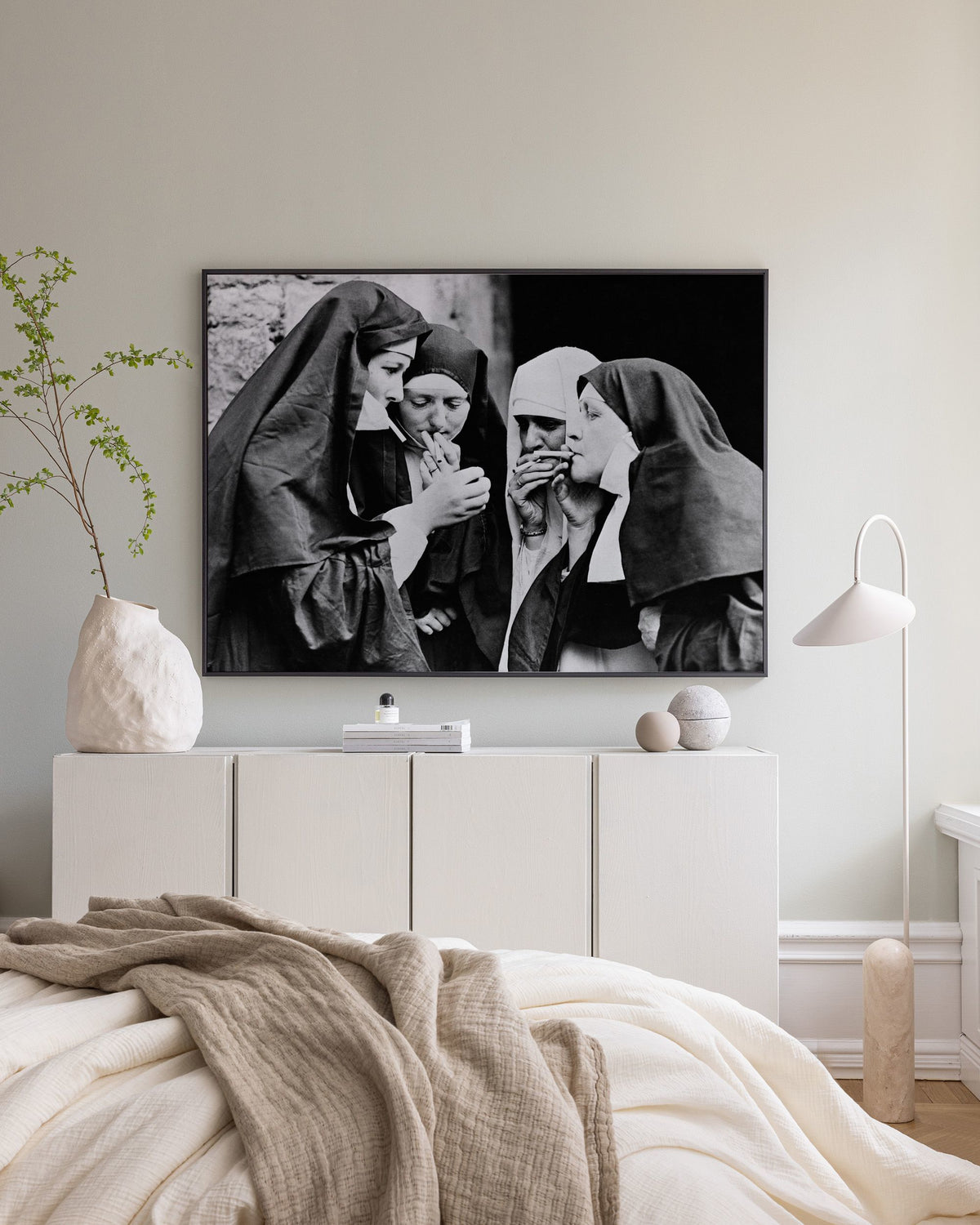 Nuns Smoking Canvas print