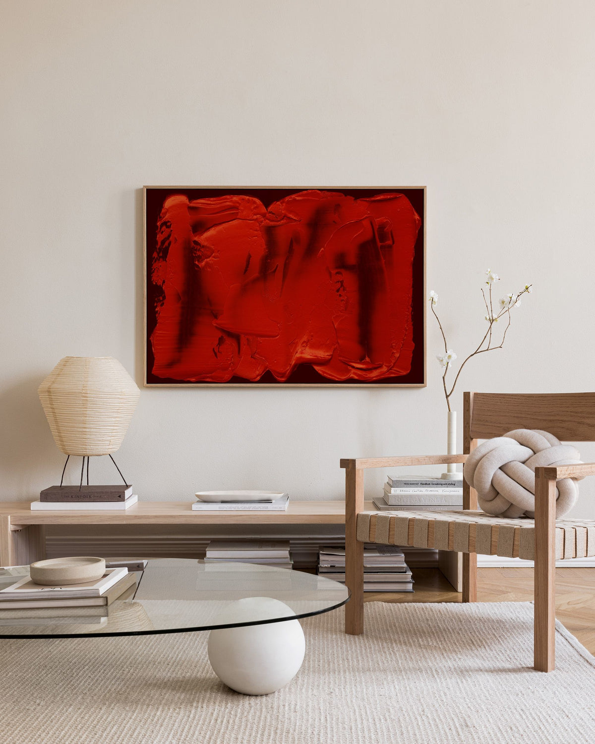 Body of Red Canvas print