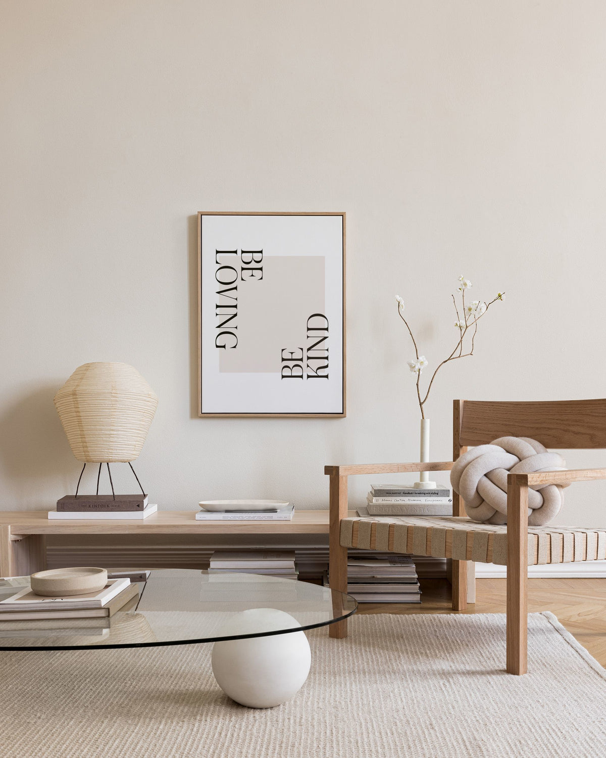 Be Loving Canvas print
