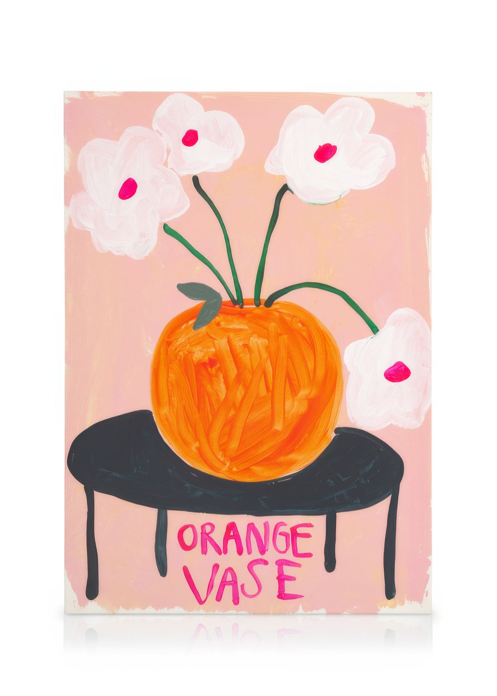 Britty Flynn - Orange Vase Canvas print